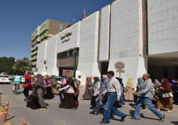 بالصور .. تجربة لإخلاء مبنى ديوان عام أسيوط