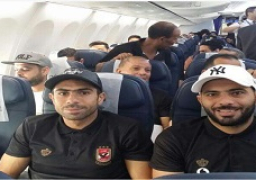 بالصور..بعثة الأهلى تعود على رحلة مصر للطيران القادمة من تونس