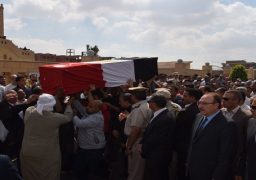 بالصور..تشييع جثمان الشهيد “الحسيني ممدوح” ببني سويف