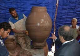 تواصل فعاليات المهرجان الدولي السابع للخزف والفخار بالفيوم