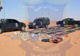 بالصور .. انتشال رفات المصريين الـ 21 الذين قتلهم داعش فى ليبيا ونقلهم إلى مصراته