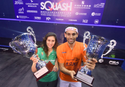 محمد الشوربجى ونور الشربينى يحافظان على لقبى الرجال والسيدات فى بطولة هونج كونج للاسكواش