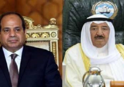 أمير الكويت يعزى السيسى في حادث بئر العبد الإرهابي