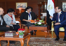 الرئيس السيسي يستقبل وزير الخارجية الفرنسي