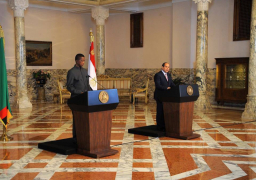 الرئيس السيسي يعقد مؤتمرا صحفيا مع نظيره الزامبي