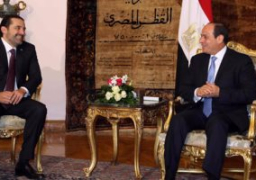 الرئيس السيسي يبحث مع الحريري تطورات الموقف في لبنان