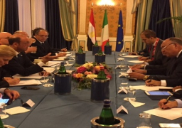 شكرى والفانو يبحثان العلاقات المصرية الايطالية وقضايا المنطقة