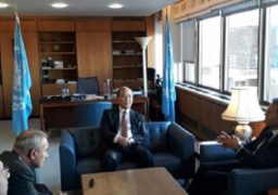 وزير النقل ومميش يلتقيان وأمين عام المنظمة البحرية الدولية بلندن