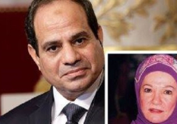 “المهن الموسيقية” تتقدم بالشكر للرئيس بعد زيارته للفنانة شادية