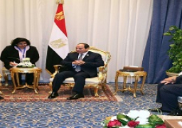 استقبل الرئيس عبد الفتاح السيسي السيد ألفا كوندي رئيس جمهورية غينيا والرئيس الحالي للاتحاد الافريقي