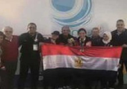 4 ذهبيات لرباعي القوات المسلحة ببطولة العالم