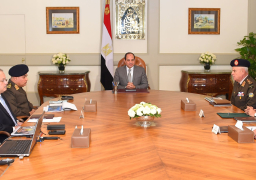 السيسي يستعرض مع وزيري الدفاع والداخلية الأوضاع الأمنية بشمال سيناء