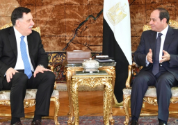 بالصور.. السيسي للسراج: موقف مصر ثابت تجاه ضرورة حل الأزمة الليبية عبر المسار السياسي