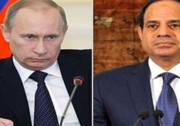 السيسي يتلقى اتصالا هاتفيا من بوتين لبحث أوضاع في المنطقة