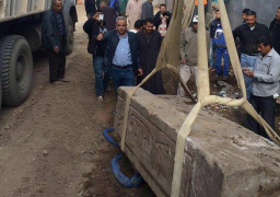 المتحف الكبير يستقبل بوابة الملك أمنمحات الاول