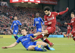 محمد صلاح يحرز هدفين ويقود ليفربول للفوز على ليستر سيتي