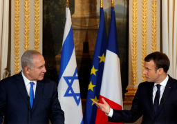 خلال مؤتمر صحفي مع نتنياهو .. ماكرون : نجدد رفضنا لقرار ترامب.. وندعم حل الدولتين