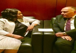 وزير الخارجية سامح شكري يبحث مع وزيرة خارجية غانا العلاقات الثنائية والقضايا الإقليمية