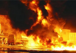 إصابة 19 بالاختناق نتيجة لحريق بمصنع في الهرم