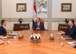 السيسي يبحث مع رئيس شركة كاتربيلر إسهامها في المشروعات التنموية