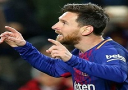 ثنائية ميسي تقود برشلونة لدور الثمانية في كأس اسبانيا