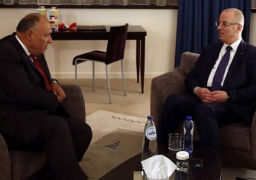 .. شكرى يبحث مع الحمد الله ببروكسل آخر مستجدات القضية الفلسطينيه