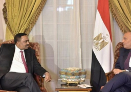 وزير الخارجية يبحث مع نظيره الإثيوبي سبل تعزيز التعاون الثنائي بين البلدين