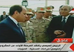 الرئاسة: الانتهاء من المرحلة الأولى لمشروع الصوب يونيو القادم