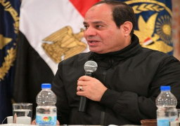 السيسى: رجال الجيش والشرطة يقفون فى مواجهه قوى الشر