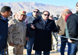 السيسي يتفقد مشروع هضبة الجلالة البحرية