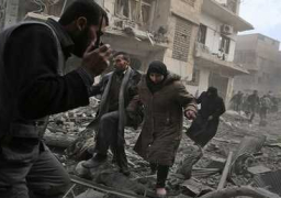 الأمم المتحدة تعرب عن قلقها ازاء تصاعد اعمال العنف في غوطة دمشق الشرقية.