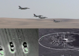 بالفيديو.. القوات الجوية تدمر 10 عربات محملة بالأسلحة