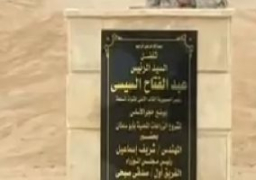 السيسي يضع حجر الأساس لمشروع الصوب الزراعية بالعاشر من رمضان وأبو سلطان