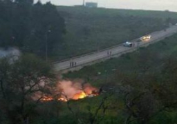 فيديو وصور.. لحظة إسقاط طائرة إسرائيلية بنيران سورية