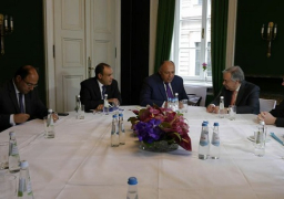 شكري يبحث مع جوتيريش سبل مكافحة الإرهاب