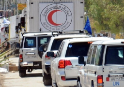 الحكومة السورية تسهل دخول قافلة مساعدات إنسانية إلى الغوطة اليوم