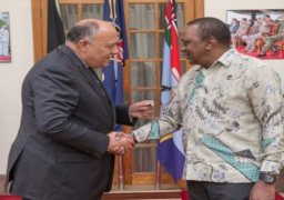 شكري يلتقي الرئيس الكيني حاملا رسالة من الرئيس السيسي