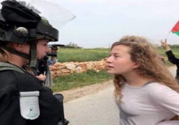 اسم «عهد التميمى» على شارع السفارة الإسرائيلية فى هولندا