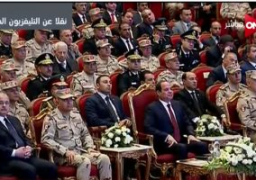 الرئيس السيسى يؤكد ان الشهداء قدموا حياتهم من أجل أن نعيش فى أمان وسلام.