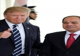 تلقى الرئيس عبدالفتاح السيسي اتصالاً هاتفياً من الرئيس الأمريكي دونالد ترامب