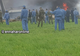 سقوط طائرة عسكرية جزائرية على متنها 200 شخص