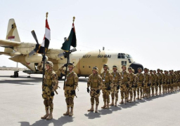 الرئيس السيسي يحضر اليوم فعاليات ختام (تمرين درع الخليج المشترك) بالمنطقة الشرقية بالسعودية.