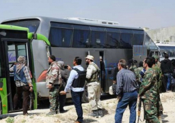 خروج 39 حافلة تقل مسلحي “جيش الإسلام” مع عائلاتهم إلى جرابلس شمال سوريا