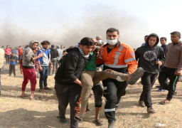 شهيدان فلسطينيان وعشرات المصابين برصاص الاحتلال بغزة