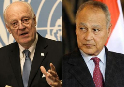 أبو الغيط وميستورا يبحثان ملف الأزمة السورية