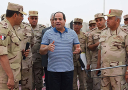 الرئيس السيسى يعرب عن سعادته بما شهده من إنجاز بالعاصمة الإدارية الجديدة