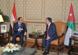 السيسي والعاهل الأردنى يتفقان على تكثيف الجهود المشتركة تجاه قضية فلسطين