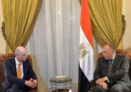 سامح شكرى يستقبل نظيره الهولندى لبحث القضايا ذات الاهتمام المشترك