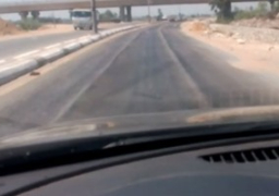 اعادة فتح طريق الزعفرانة رأس غارب من الاتجاهين بعد هدوء العاصفة