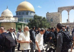 مستوطنون يقتحمون الأقصى وسط حراسة شرطة الإحتلال